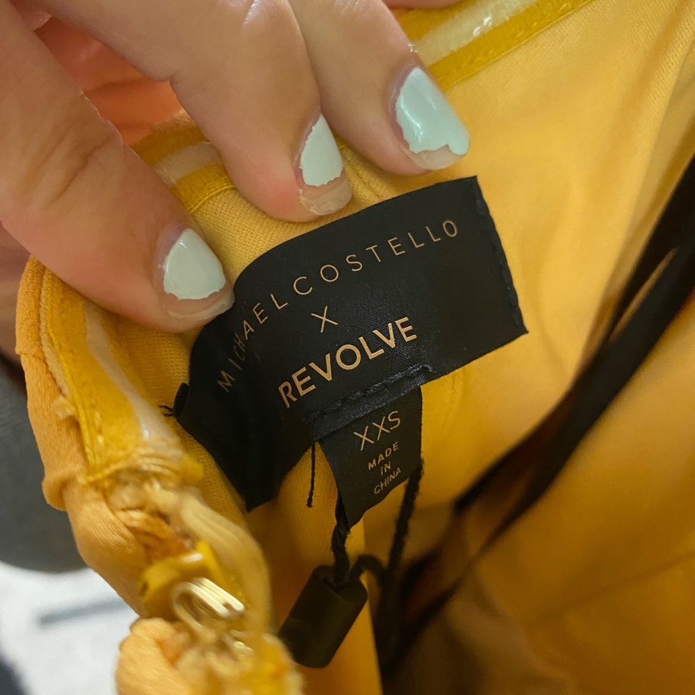 Michael Costello Yellow Gown